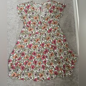 Summer dress | floral dress | knee length dress | short sleeve | boutique dress